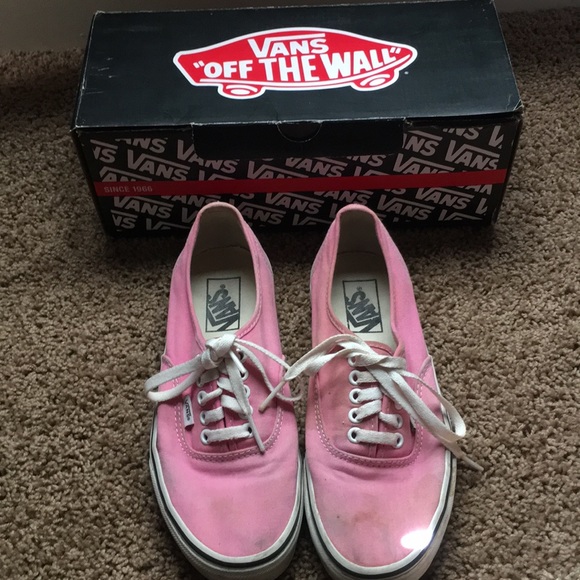 pink low top vans
